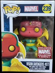 Funko Pop! Marvel: Vision (Avengers #57) (Marvel Collector Corps Exclusive) #239 (Minor Damage)