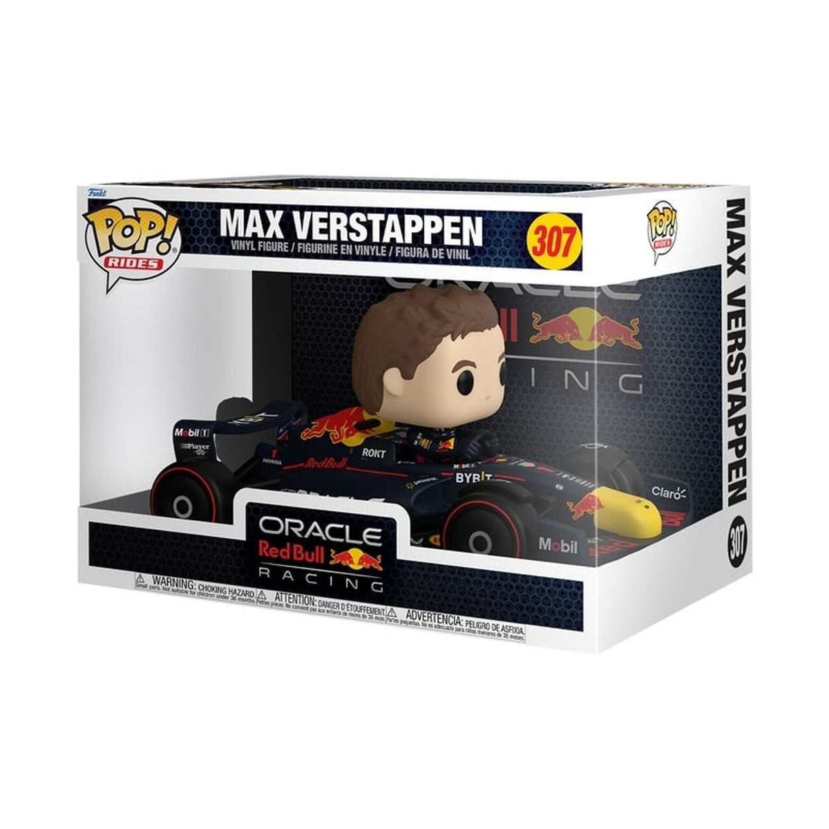 Funko Pop! Rides Max Verstappen in Oracle Red Bull Racing Car #307 boxed figure