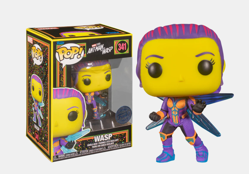 FUNKO POP! MARVEL BLACKLIGHT ANTMAN and WASP [SPECIAL EDITION] #341