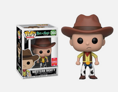 SDCC 2018 Pop! Animation Rick and Morty Western Morty #364 Vinyl Figure Funko