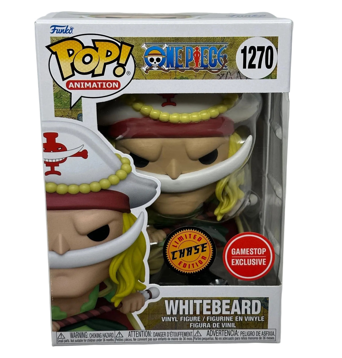 Funko Pop! One Piece: Whitebeard (Chase) [GameStop Exclusive] #1270 [PopShield Armor Premium Hard Protector Included]