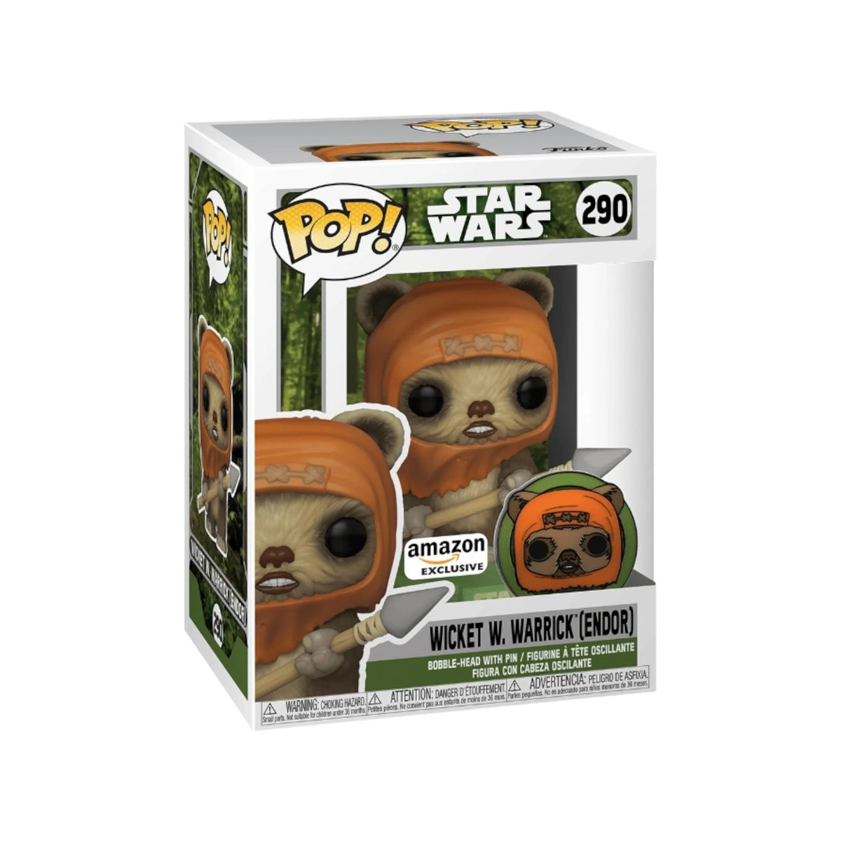 Funko Pop! Star Wars: Wicket W. Warrick (Endor) [Amazon Exclusive] #290