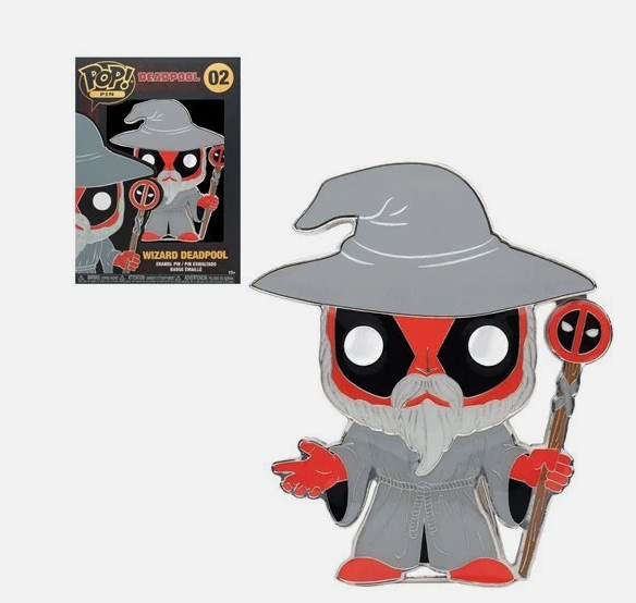 Pop! Large Enamel Pin: Deadpool! #02 - Wizard Deadpool