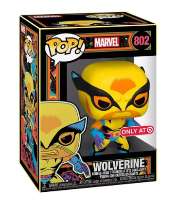 Funko Pop! Marvel – Wolverine (Blacklight) #802 [Target Exclusive]