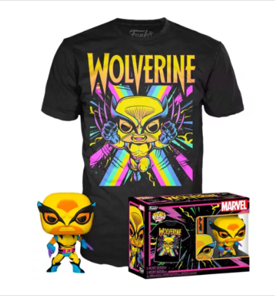 Funko Pop! Marvel – Wolverine (T-Shirt & Pop Box Set) Size XL