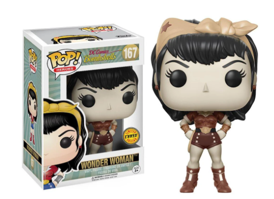 Funko Pop! Heroes - DC Comics Bombshells - Wonder Woman - #167 - LIMITED CHASE Edition