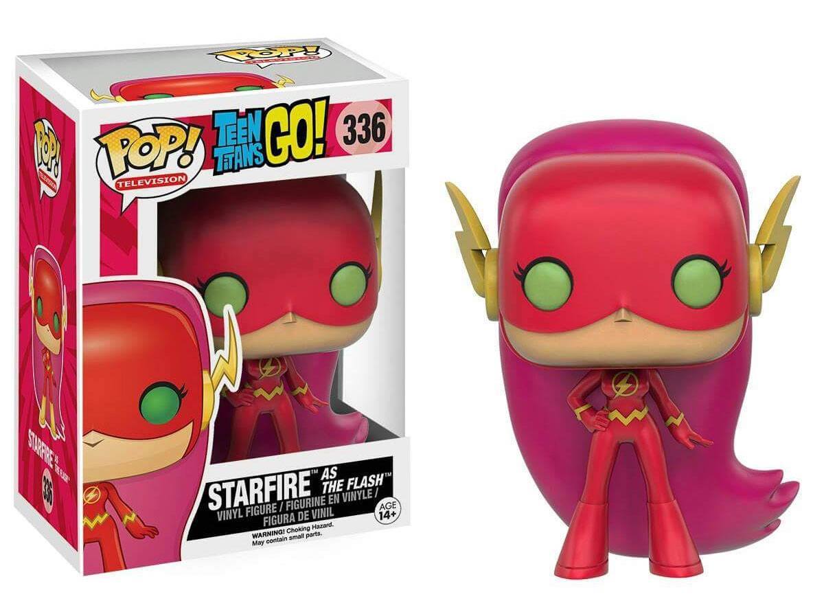 Funko Pop! Teen Titans Go!: Starfire as The Flash #336 in retail box