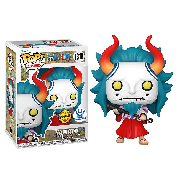 Funko Pop! One Piece: Yamato (Chase) [Exclusive] #1316 [PopShield Armor Premium Hard Protector Included]