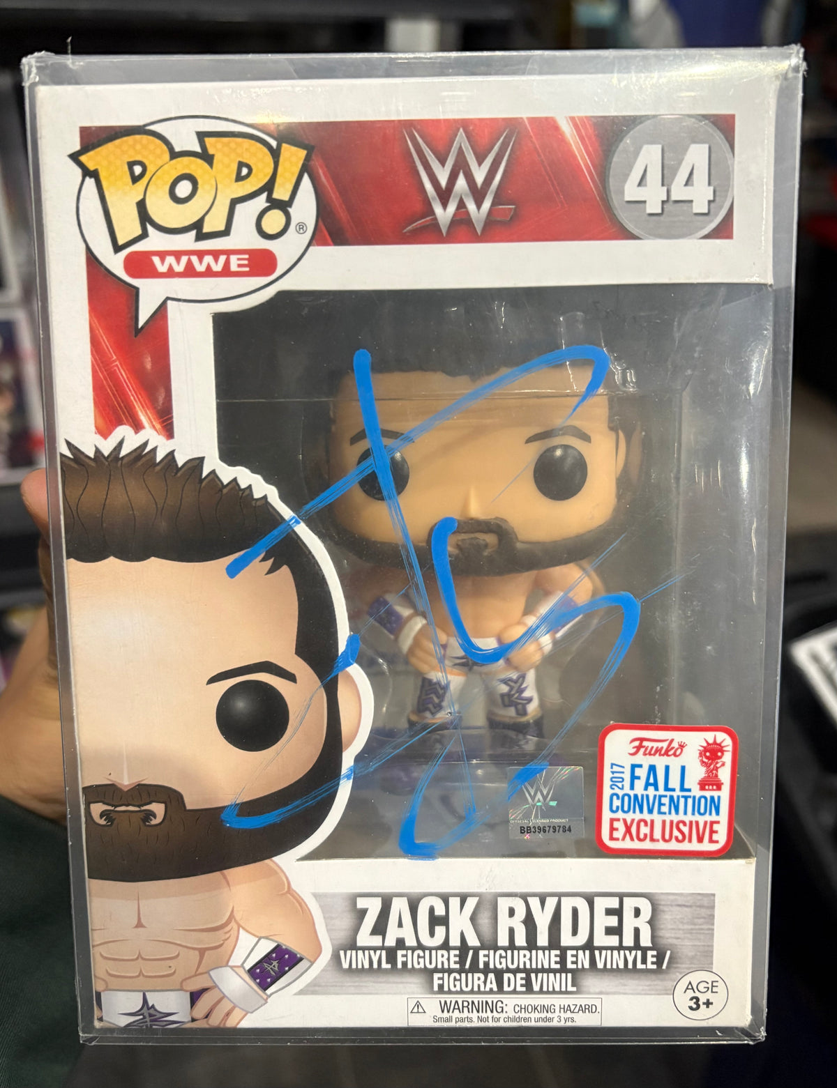 Funko Pop! Zack Ryder (Signed by Zack Ryder - COA) [2017 Fall Convention] #44