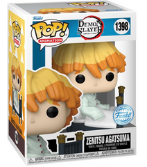 Funko Pop! Animation: Demon Slayer - Exclusive Multicolor Vinyl Figure (Zenitsu SE White Pajamas #1398)