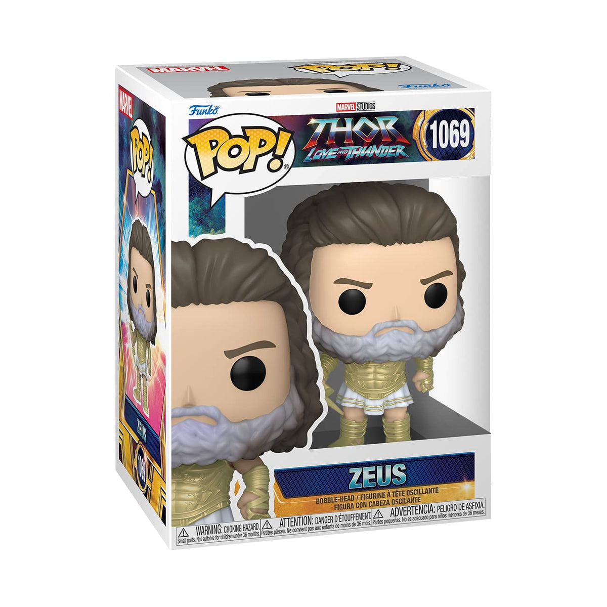 Funko Pop! Thor Love and Thunder: Zeus #1069 (minor box damage)