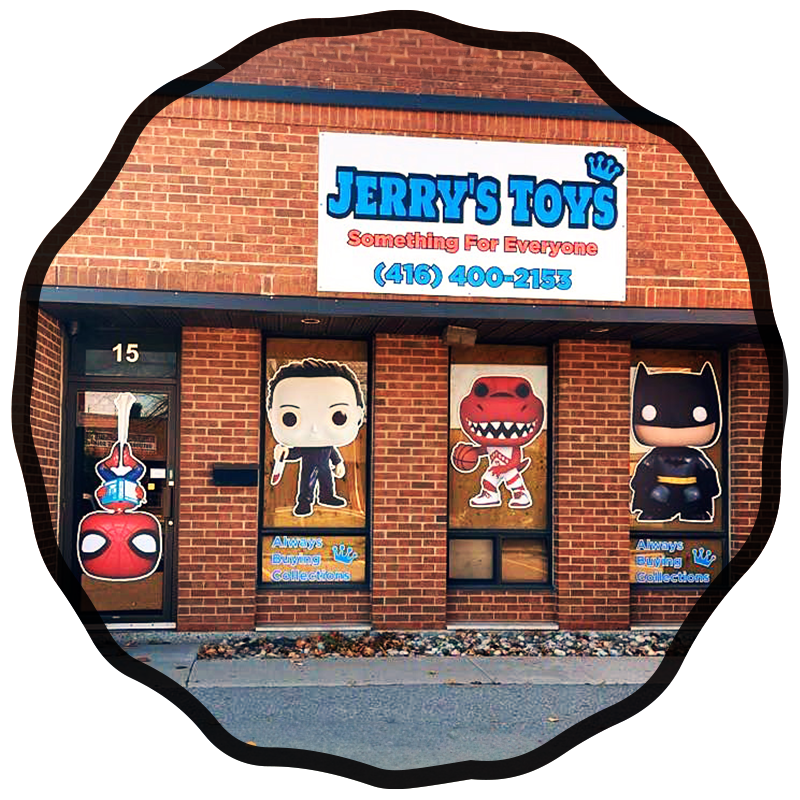 Jerry's Toys Toronto Canada, Funko Pops and more! Over 20,000 rare toys & collectibles! Store front. Toronto